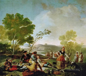 マンサナレス川のほとりでピクニック フランシスコ・デ・ゴヤ Oil Paintings